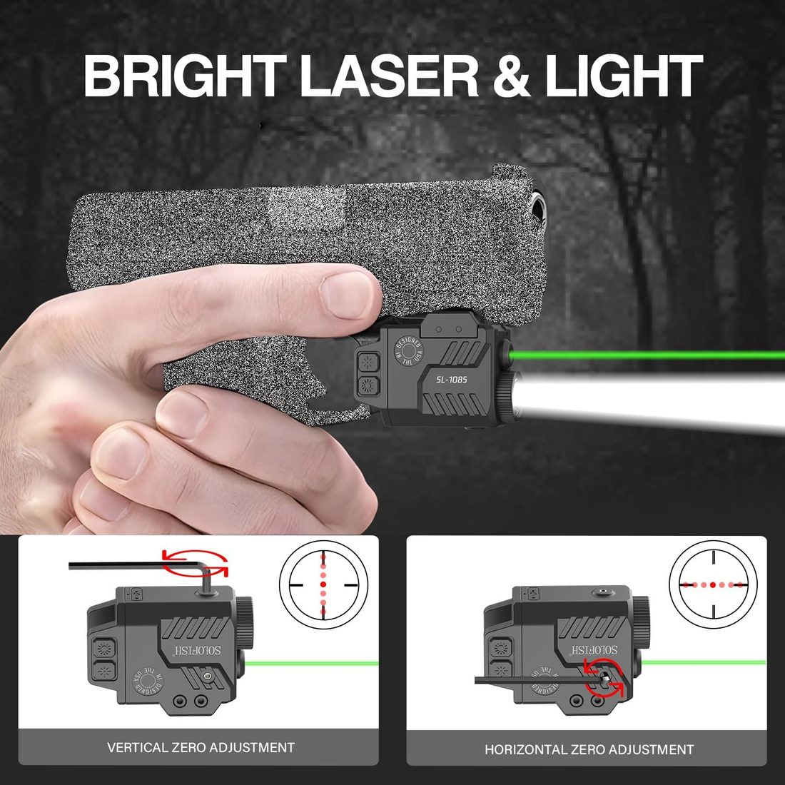 SOLOFISH 800 Lumen Pistol Light Laser Combo photo 6
