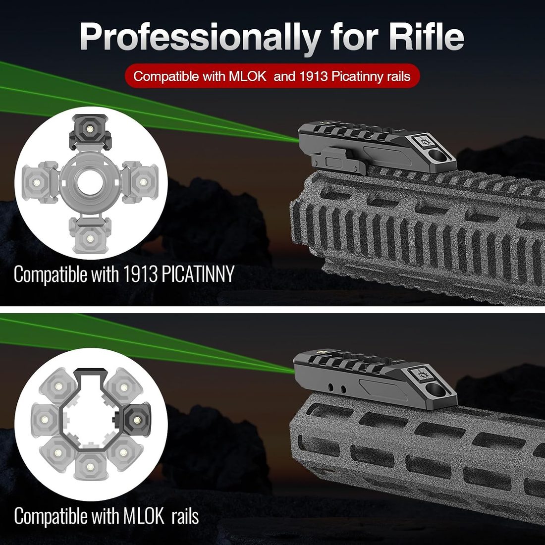 SOLOFISH Green Circle Laser Sight for Rifle & Shotgun photo 6