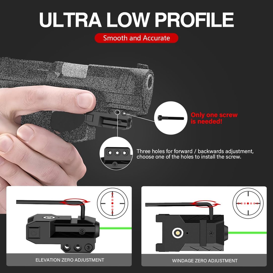 SOLOFISH Low-Profile Pistol Laser Sight for Railed Handguns photo 6